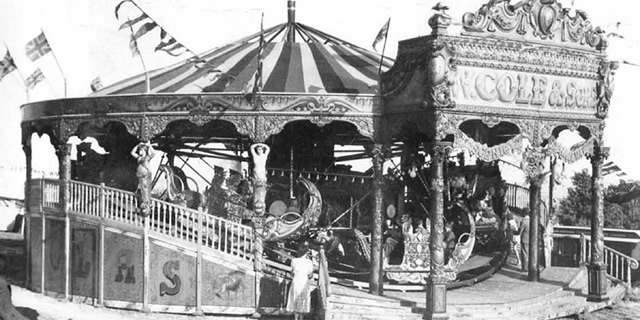 Coles' Venetian Gondolas, Portsdown Hill, 1949