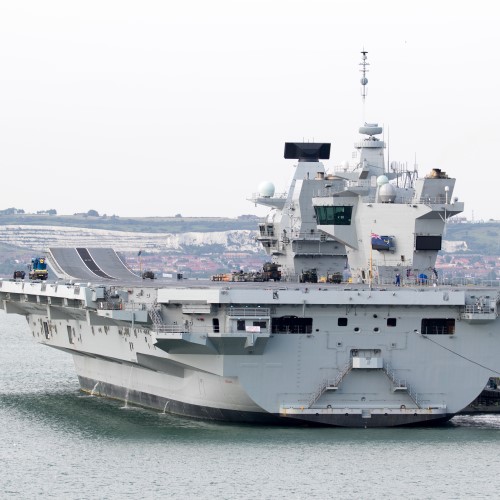 Naval ship in Portsmouth