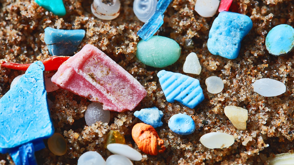 Tiny bits of plastic