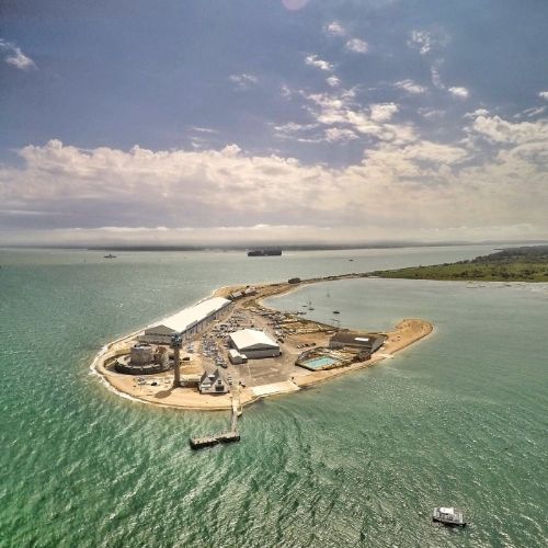 Aerial view of Calshot