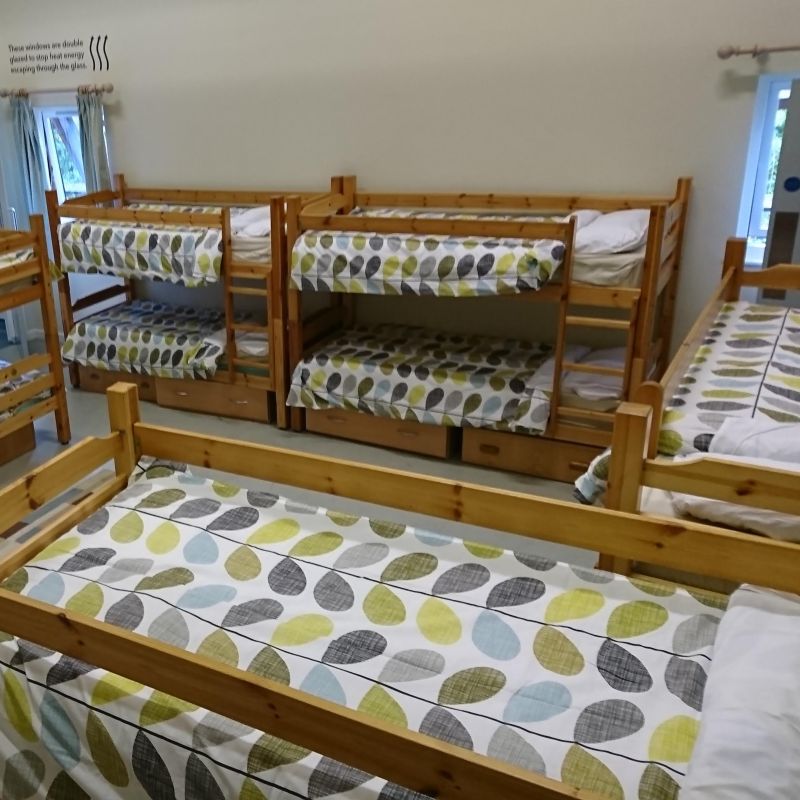 The bunk beds in the Bunkhouse