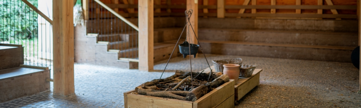 Education area in barn