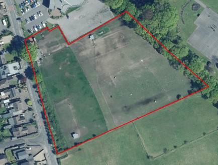 P15075 Residential Development Land at Hunts Pond Road, Fareham Plan with Aerial View A-10-1642-C