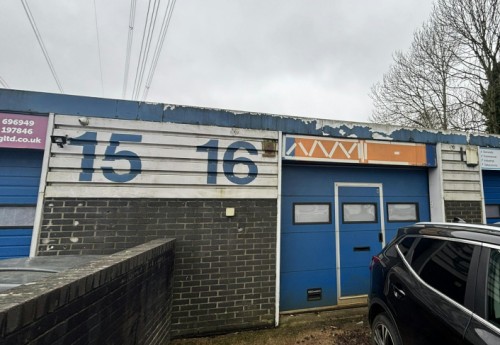 Front of units 15-16 Mitchell Close, Fareham