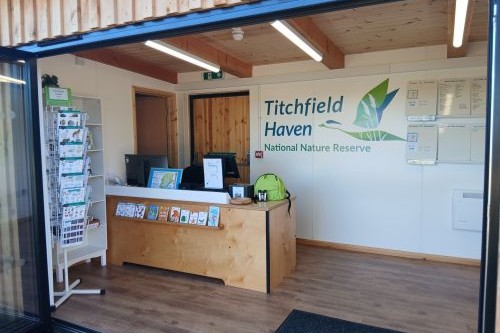 Inside Titchfield Haven's ticket office