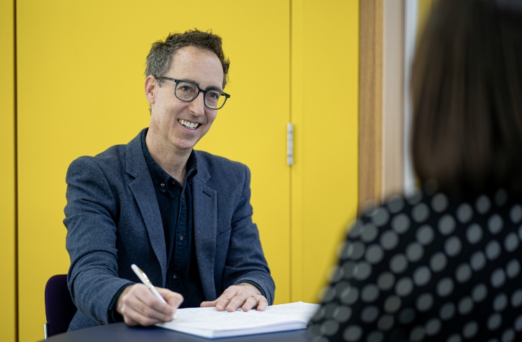 man interviewing a candidate