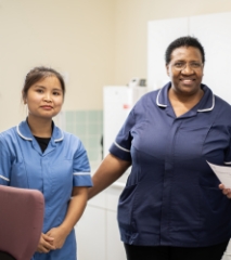 nurse in corridor