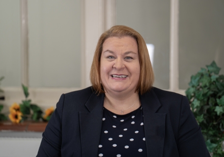 Headteacher in a classroom