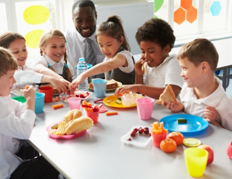 School lunch time